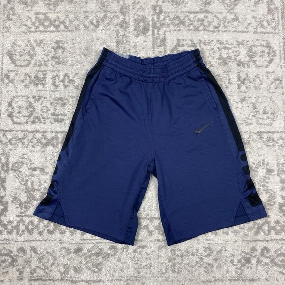 Nike Dri-Fit Shorts Drawstring Basketball Shorts Navy Blue Embroidered Size XL - Picture 1 of 7